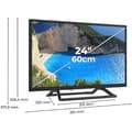 Miniatyrbild 5 av 5: Digiquest TV24 LCD-TV - Dubbel marksänd och satellitmottagare - Tivùsat-certifierad