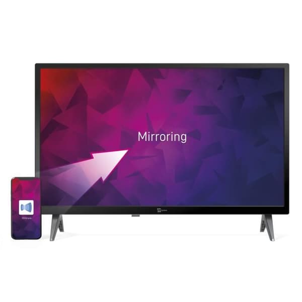Tele System SMART24 LS2 A11: Android Smart TV med hundratals mark- och satellitkanaler i 10-bitars DVB-T2-S2 HEVC.