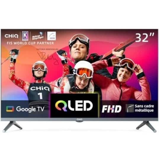 CHIQ TV QLED Full HD 80 cm L32QM8T- Google TV, QLED
