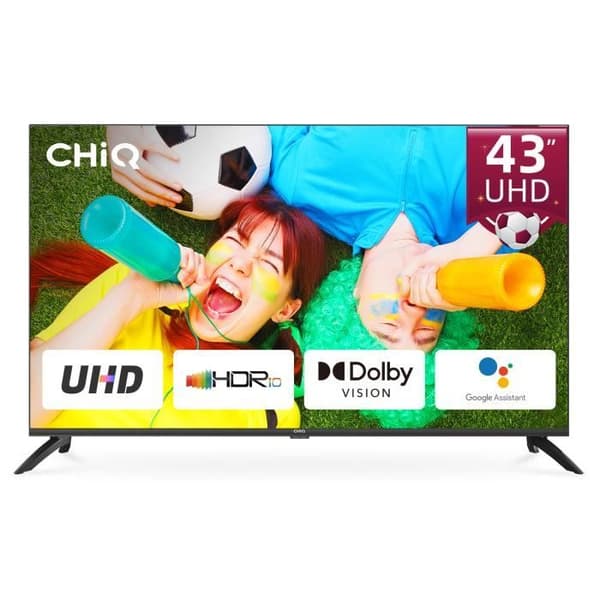 ANDROID SMART TV 43" (109 cm) U43H7A - 4K, Wifi, Bluetooth, Youtube, Netflix, Amazon Prime, Google Play-Connectivity 3 x HMDI 2.0 Svart