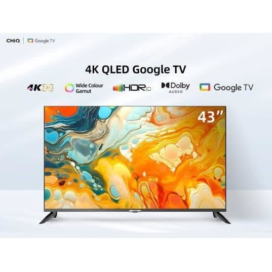 CHIC QLED 4K TV 108 cm U43QM8V - Google TV - HDR10 - Smart TV