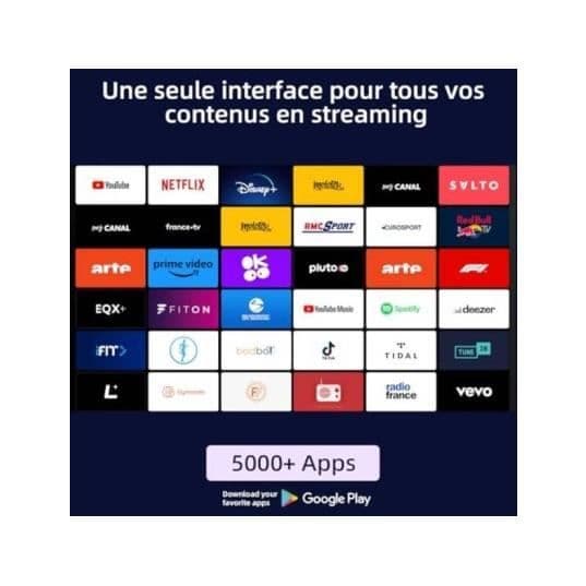 CHIC QLED 4K TV 108 cm U43QM8V - Google TV - HDR10 - Smart TV