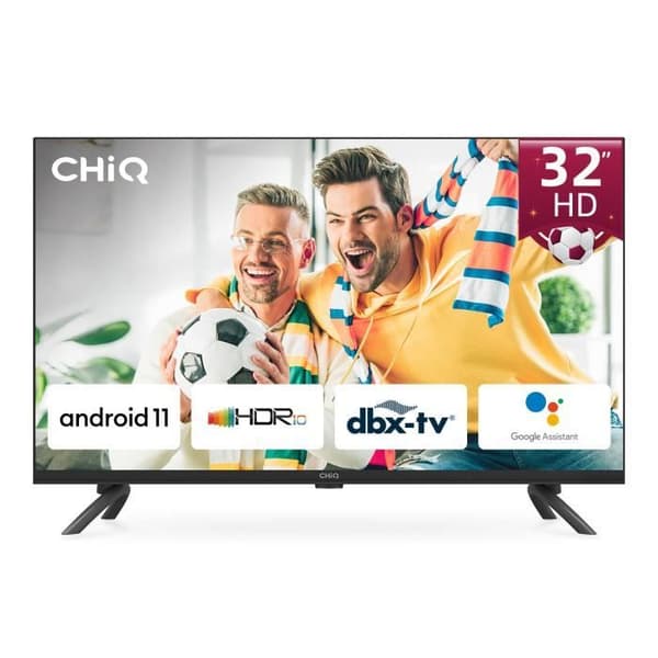 Smart TV, CHiQ L32G7L, 80 cm (32 tum), Android 11 Ultra Thin Edge-tv, Netflix, Prime Video, Youtube, Wi-FI 2.4