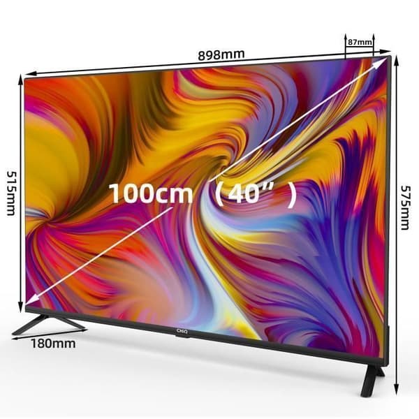 CHiQ L40H7G 40 tum, Smart TV, Full HD 1080P, Slim Design, Google TV, Google Assistant
