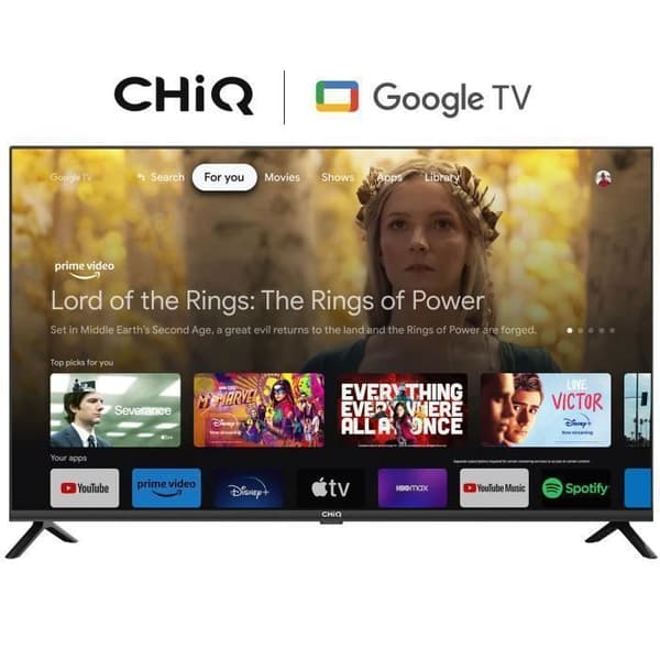 CHiQ L40H7G 40 tum, Smart TV, Full HD 1080P, Slim Design, Google TV, Google Assistant