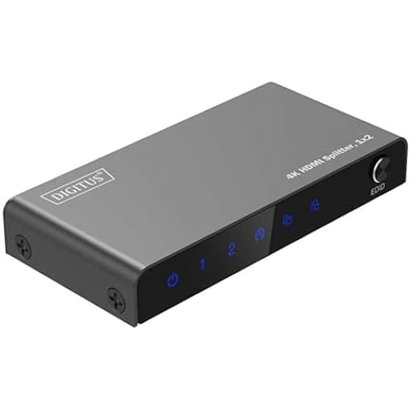 HDMI splitter 1x2 - DIGITUS - DS-55336 - UHD 4K/60 Hz - HDCP 2.2 - HDR, Deep Color