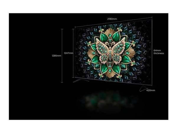 TCL 65C6K - 65" Diagonalklasse C6K Series LED-bakgrunnsbelyst LCD TV - QLED - Smart TV - Google TV - 4K UHD (2160p) 3840 x 2160 - HDR - Quantum Dot, TCL 65C6K - 65" Diagonalklasse C6K Series LED-bakgrunnsbelyst LCD TV - QLED - Smart TV - Google TV - 4K UHD (2160p) 3840 x 2160 - HDR - Quantum Dot,