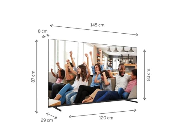 THOMSON 65UG4S14 UHD 4K SMART Google TV TV, sideben