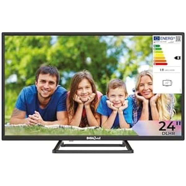 Digiquest TV24 LCD-TV - Dubbel marksänd och satellitmottagare - Tivùsat-certifierad