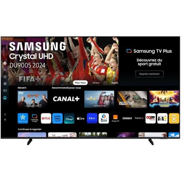 Samsung TU98DU9005 - LED-TV 98" (249 cm) - 4K UHD 3840x2160 - 100 Hz - HDR - Smart TV - Gaming Hub - 3xHDMI - WiFi Samsung TU98DU9005 - LED-TV 98" (249 cm) - 4K UHD 3840x2160 - 100 Hz - HDR - Smart TV - Gaming Hub - 3xHDMI - WiFi