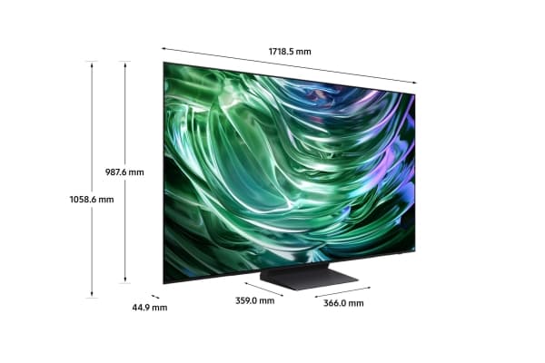 Samsung Series 9 TQ77S93DAE, 195.6 cm (77"), 3840 x 2160 pixels, OLED, Smart TV, Wi-Fi, Silver, Carbon