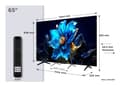 Miniatyrbilde 2 av 5: TCL P7K 65P7K, 165,1 cm (65"), 3840 x 2160 piksler, QLED, Smart TV, Wi-Fi, Metallisk