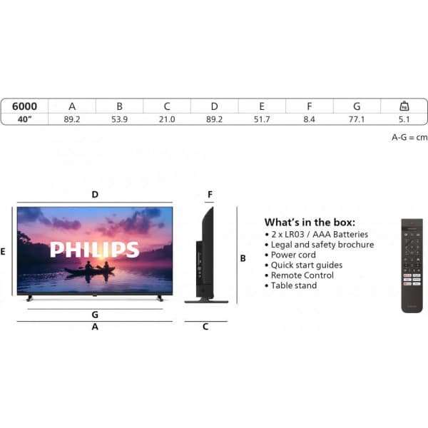 Philips 40" PFS6000 – Full HD LED-TV