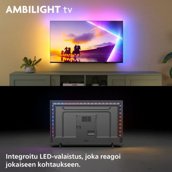 Philips 65" PUS8550 – 4K QLED Ambilight TV