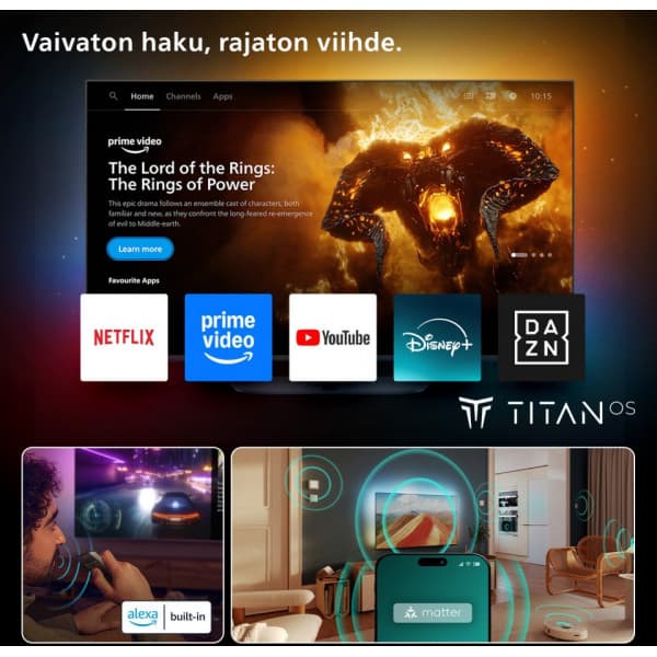 Philips 75" PUS8500 – 4K QLED Ambilight TV