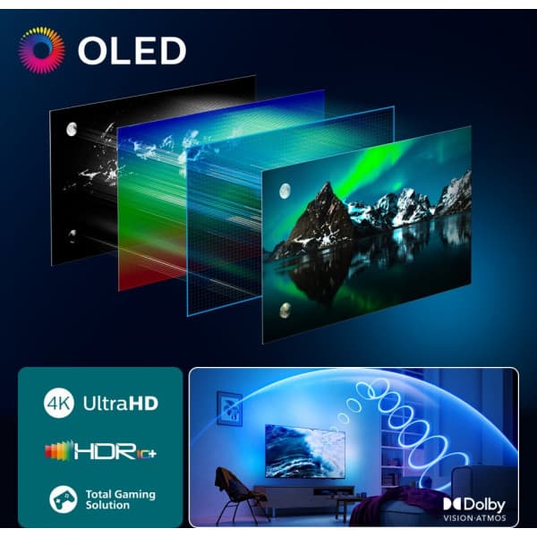 Philips 77" OLED810 – 4K Ambilight Google TV