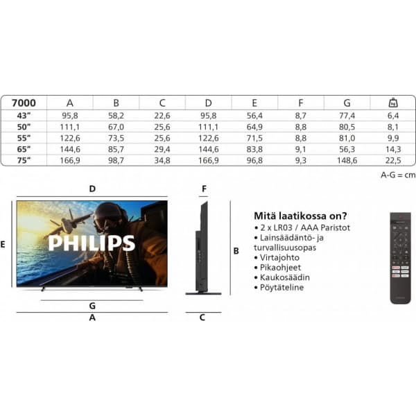 Philips 50" PUS7000 – 4K LED-TV