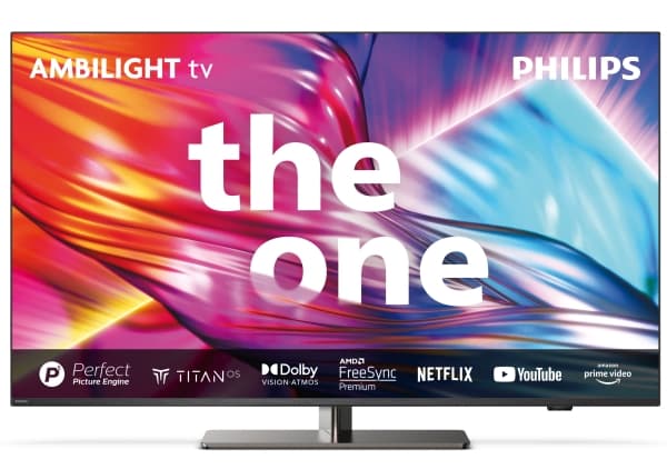 Philips The One 50PUS8909 - 50" Diagonalklasse LED-bakgrunnsbelyst LCD TV - Smart TV - TITAN OS - 4K UHD (2160p) 3840 x 2160 - HDR - antrasittgrå