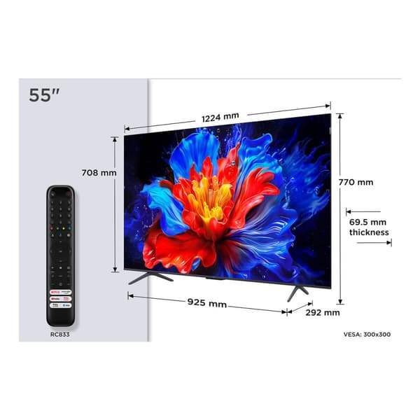 Smart TV TCL 55P8K AMD FreeSync 55" 4K Ultra HD