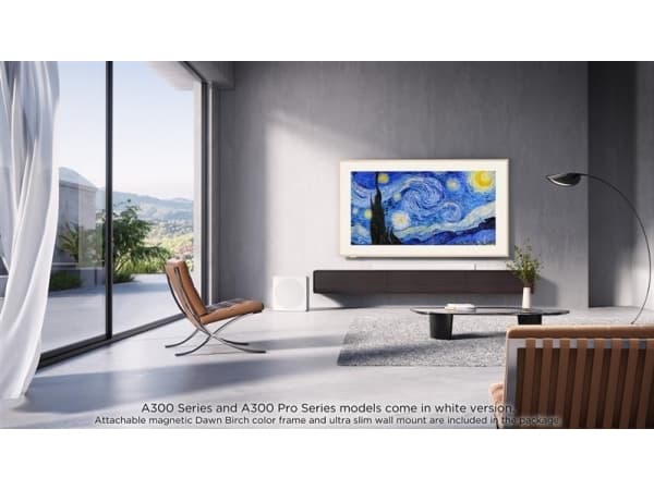 TCL 55A300 Pro, 139,7 cm (55"), 3848 x 2160 piksler, QLED, Smart TV, Wi-Fi, Hvit