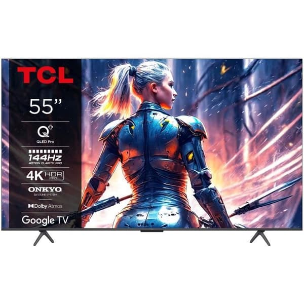 139 cm 4K QLED TV 55T8B - TCL - Quad Core-processor - Smart TV - Dolby Atmos-ljud - 4K HDR PRO Titan
