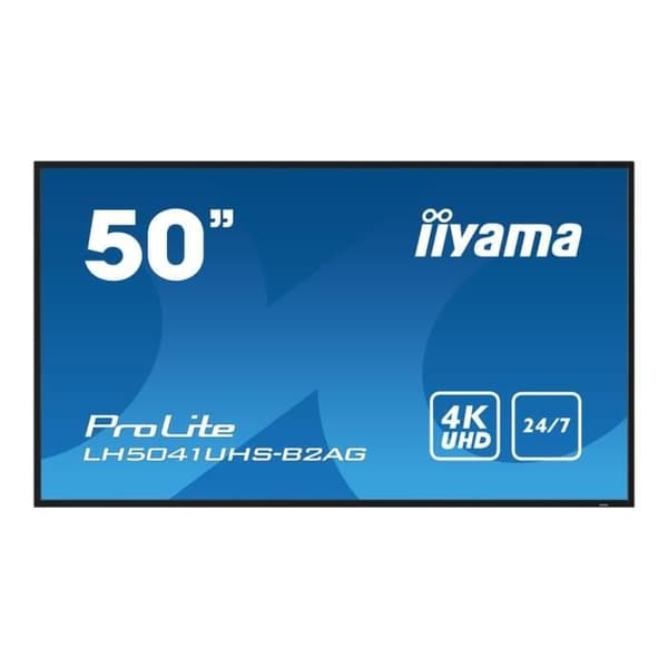 LCD LED-skärm - iiyama - ProLite LH5041UHS-B2AG - 50 tum - 4K UHD - Inbyggd mediaplayer
