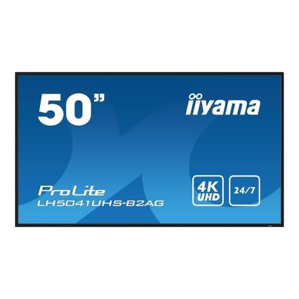 LCD LED-skärm - iiyama - ProLite LH5041UHS-B2AG - 50 tum - 4K UHD - Inbyggd mediaplayer