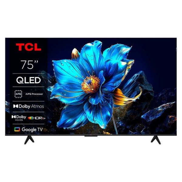 TV QLED Tcl 75P79K 189 cm 4K UHD Aluminium borstad
