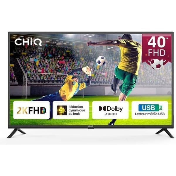 CHiQ L40G5W FHD LED-TV, 100 cm (40 tum), 1080 p, Blu-Ray-uppspelning via USB, Dolby Audio, TUNER (DVB-T/T2/C/S/S2), HDMI/USB/