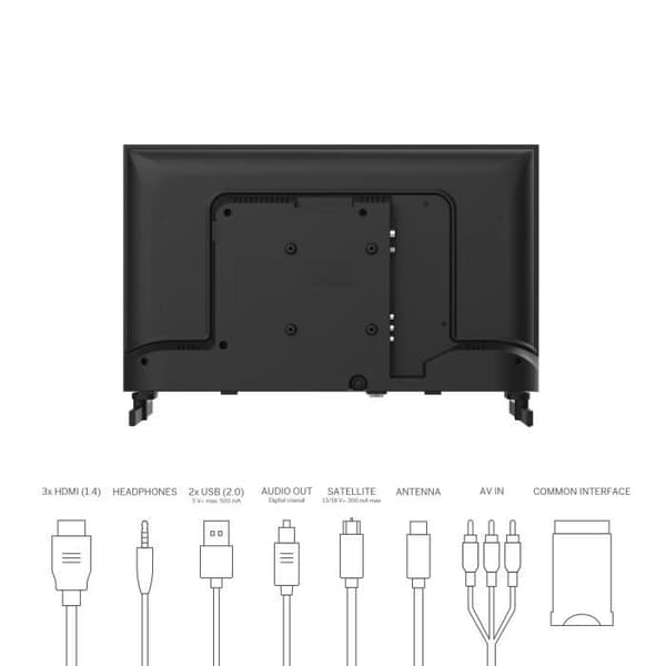 THOMSON 24" (60 cm) LED HD-TV - Easy TV - 24HD2S13 - 2023