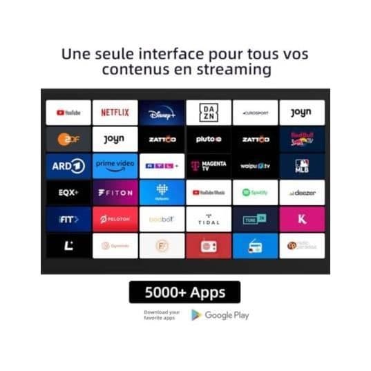 QLED 4K TV 126 cm CHIQ U50QM8V - Google TV - 50 tum - Smart TV - HDR10 - Dolby Audio Sound