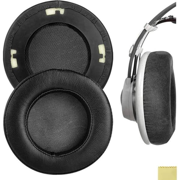 Ersättningskuddar - GEEKRIA - AKG - Minnesfoam - Lammull - Svart