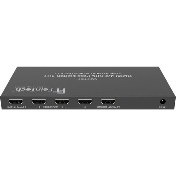 HDMI 2.0 ARC-switch - FeinTech - VAX04100 - 4x1 - 4K 60Hz - Dolby Atmos