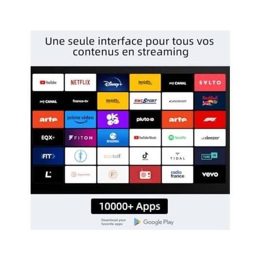 CHIQ TV QLED 100 cm L40QG7L - Google TV QLED