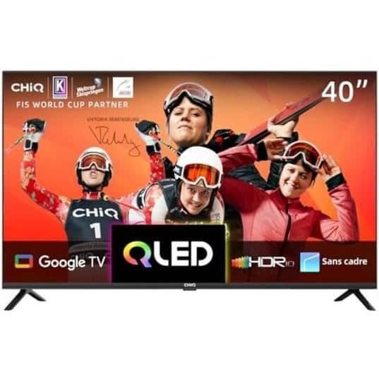 CHIQ TV QLED 100 cm L40QG7L - Google TV QLED