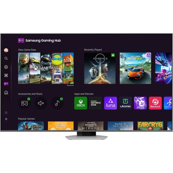 Smart TV Samsung TQ65Q80D 4K Ultra HD HDR QLED AMD FreeSync 65" Sølv