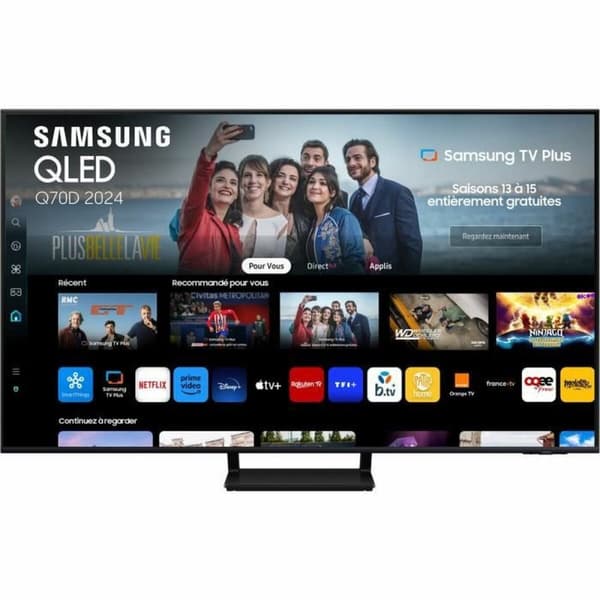 Smart TV Samsung TQ75Q70DATXXC 4K Ultra HD HDR QLED AMD FreeSync 75" Sort