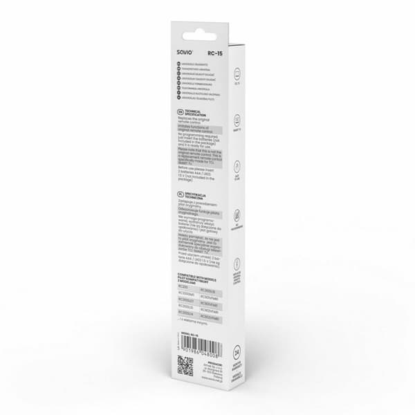 Universal fjernbetjening Savio RC-15