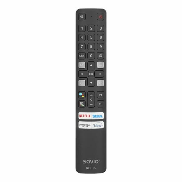 Universal fjernbetjening Savio RC-15 Sort