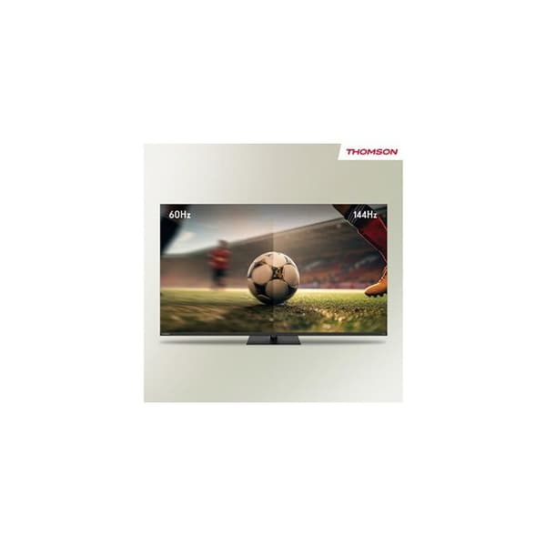 TV LED Thomson Google TV 50" QLED Pro med roterande centralstativ, 144Hz 127cm 2024