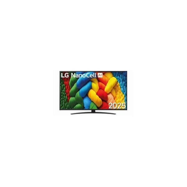 TV LED LG NANOCELL 2025 50NANO81A6A 126cm 4K HDR10 60Hz Rena Färger webOS 25 Svart