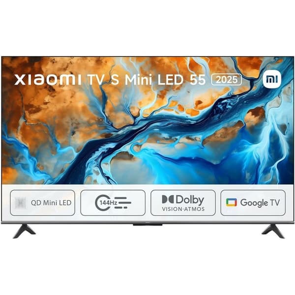 Smart TV Xiaomi S 2025 4K Ultra HD 55" QLED Svart