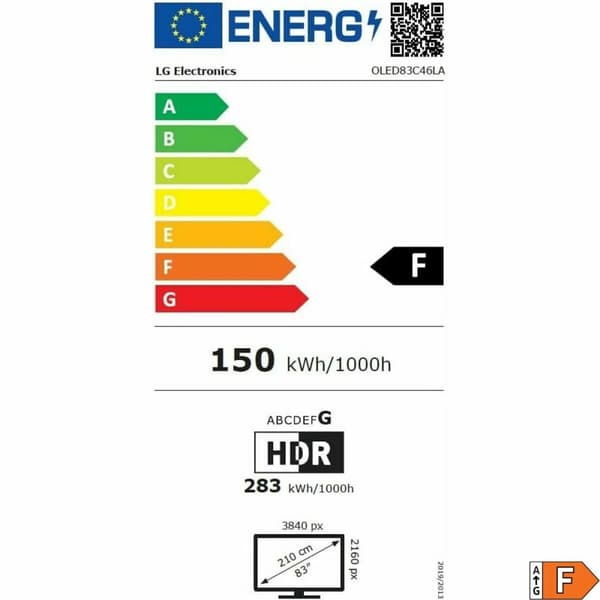 Smart TV LG OLED83C46LA 4K Ultra HD 83" HDR OLED NVIDIA G-SYNC