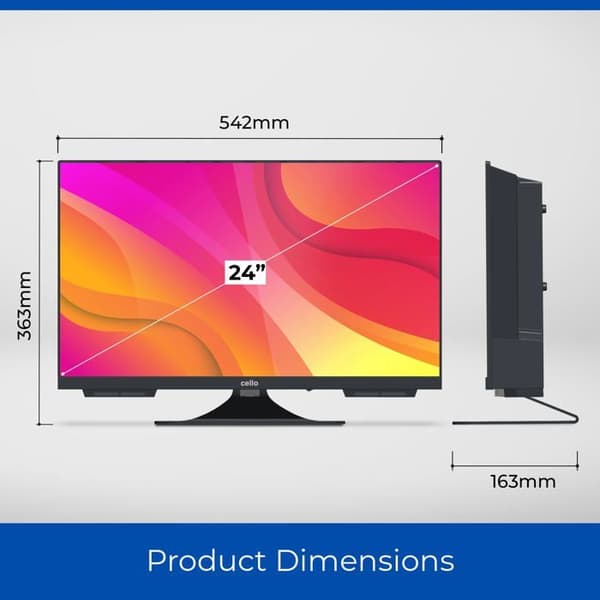 Televiseur led Cello - C2424WS TRAV