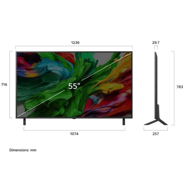 Smart TV LG 55QNED87A6B.AEU 4K Ultra HD 55" LED HDR Edge-LED AMD FreeSync