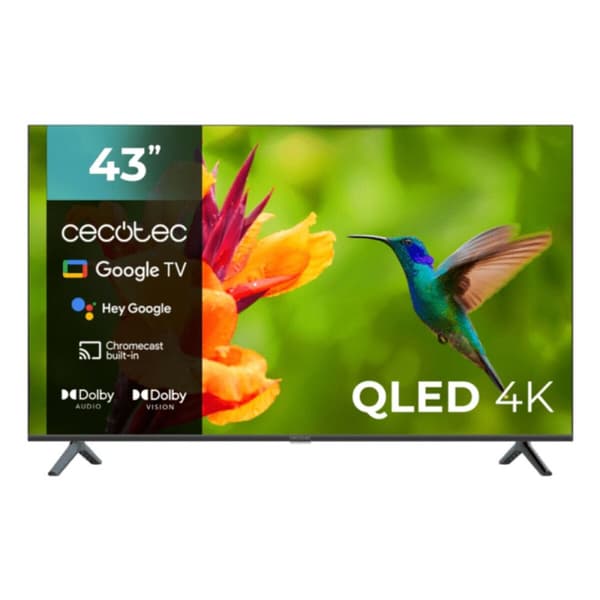 Smart TV Cecotec 00979 4K Ultra HD 43" QLED Svart