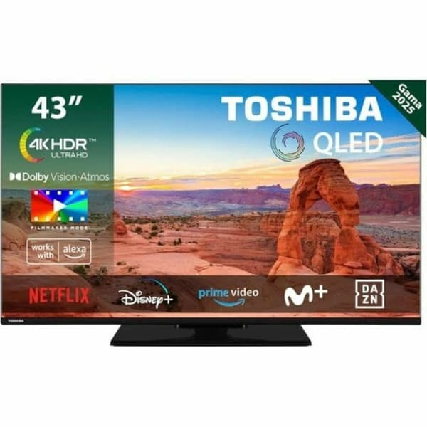 Smart TV Toshiba 43QV3463DG 4K Ultra HD 43" QLED musta