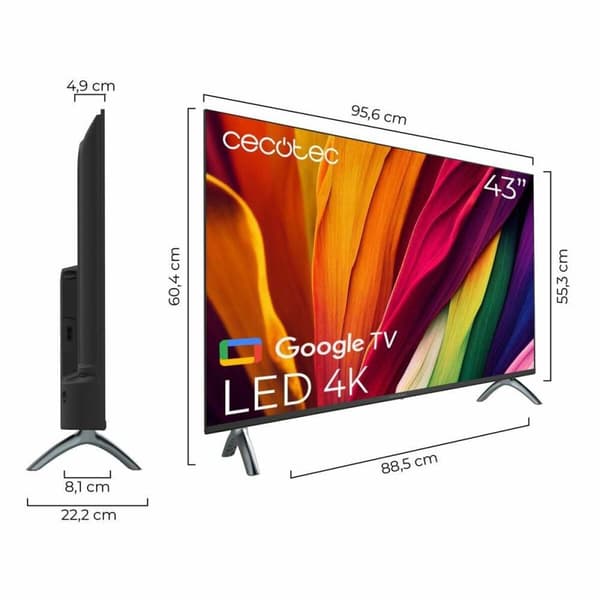 Smart TV Cecotec ALU40043 4K Ultra HD 43" LED HDR HDR10