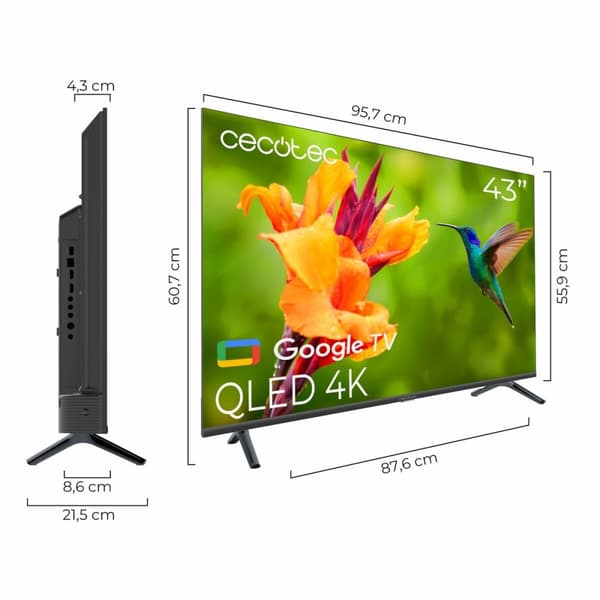Smart TV Cecotec 00979 4K Ultra HD 43" QLED