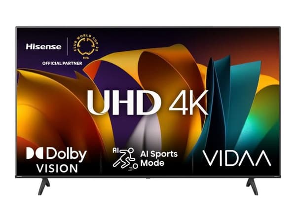 Hisense 58A6N, 147.3 cm (58"), 3840 x 2160 pixels, LED, Smart TV, Wi-Fi, Black
